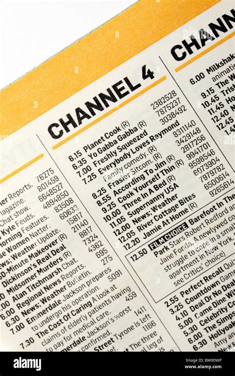 chanel 4 tv schedule